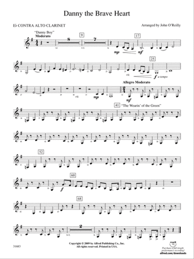 Danny the Brave Heart: (wp) E-flat Contrabass Clarinet