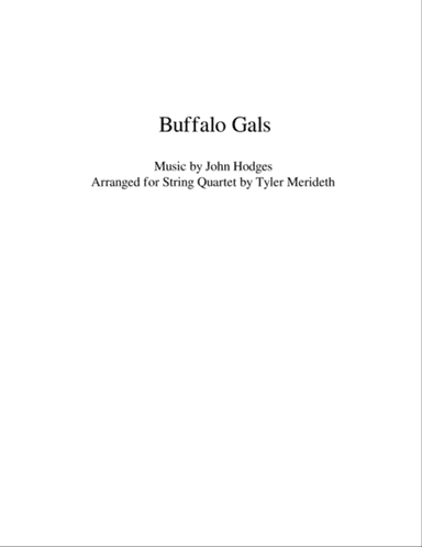 Buffalo Gals for String Quartet