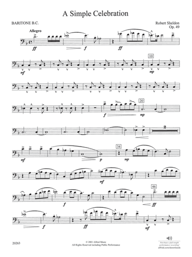 A Simple Celebration: Baritone B.C.