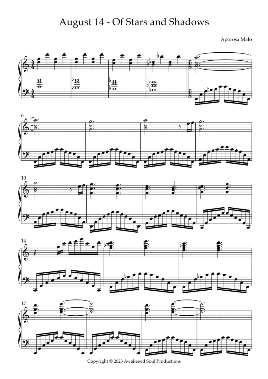 August 14 - Of Stars and Shadows