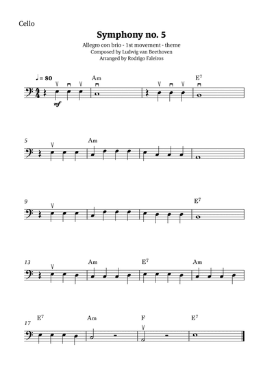 Symphony no. 5 - 1st movement (theme)