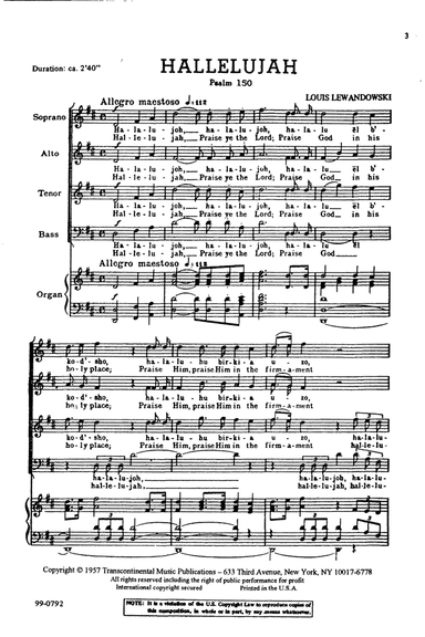 Hallelujah (Psalm 150)