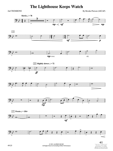 The Lighthouse Keeps Watch: 2nd Trombone