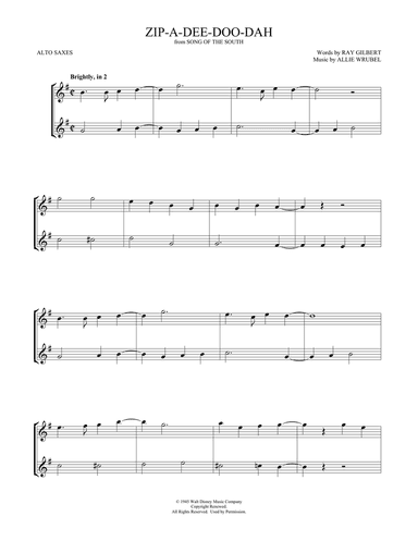 Zip-A-Dee-Doo-Dah (from Song Of The South) (arr. Mark Phillips)