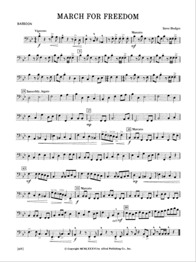 March for Freedom: Bassoon