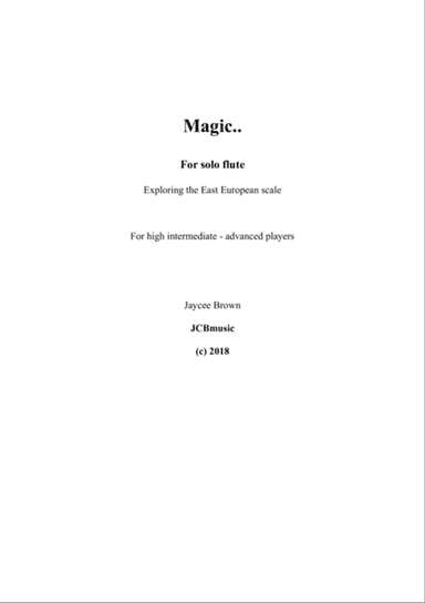 Magic.. For Flute solo