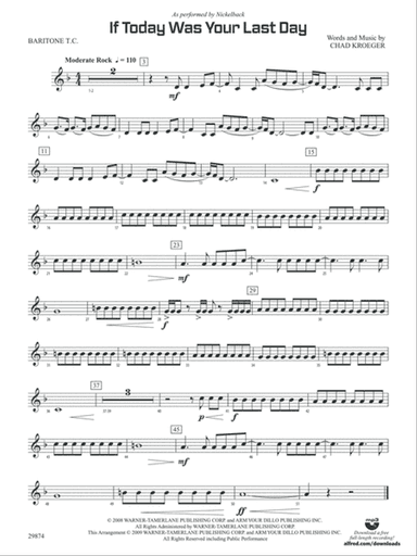 If Today Was Your Last Day: Baritone T.C.