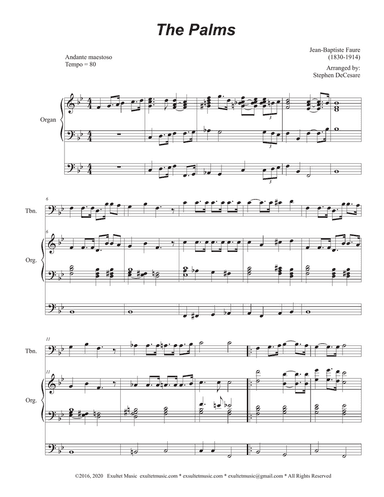 The Palms (Trombone solo and Organ)