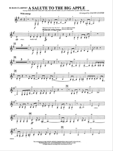 A Salute to the Big Apple: B-flat Bass Clarinet