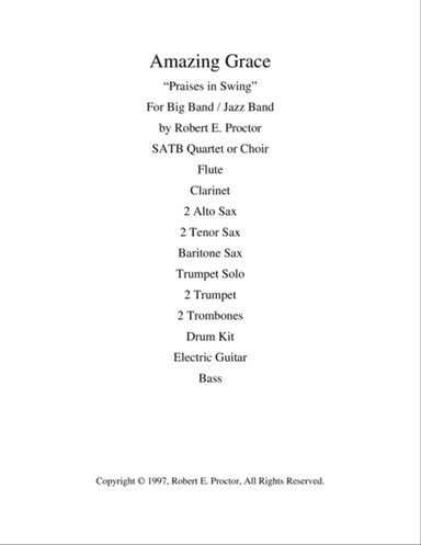 Amazing Grace - Jazz or Big Band