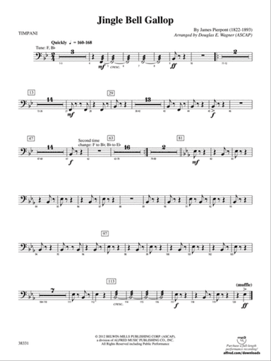 Jingle Bell Gallop: Timpani