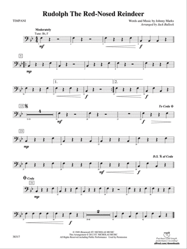 Rudolph the Red-Nosed Reindeer: Timpani