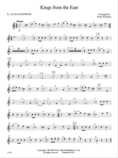 Kings from the East: E-flat Alto Saxophone