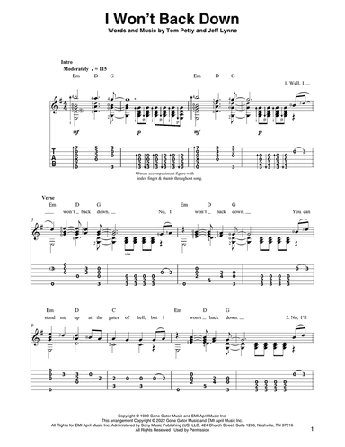 I Won't Back Down (arr. Ben Pila)