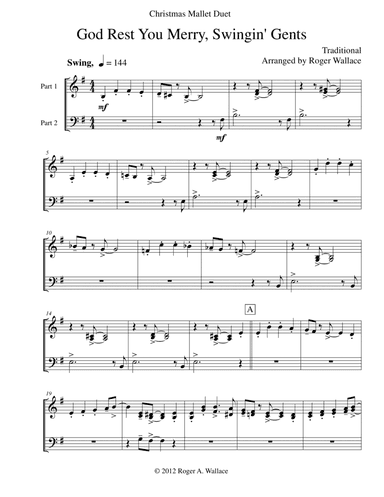 God Rest You Merry, Gentlemen (Marimba Duet)