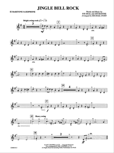 Jingle Bell Rock: E-flat Baritone Saxophone