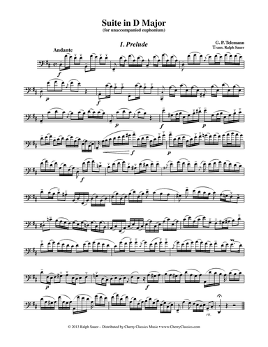 Suite in D major for Unaccompanied Euphonium