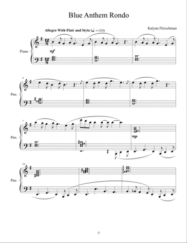 Blue Anthem Rondo