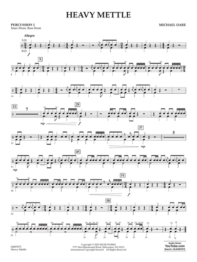 Heavy Mettle - Percussion 1