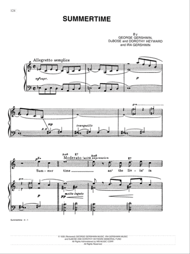 Summertime (from Porgy and Bess)
