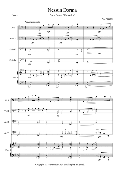 Nessun Dorma (Opera Turandot aria)