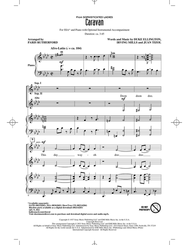 Caravan (from Sophisticated Ladies) (arr. Paris Rutherford)
