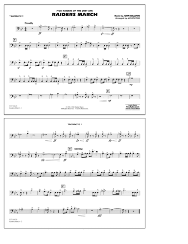 Raiders March (from Raiders Of The Lost Ark) (arr. Jay Bocook) - 2nd Trombone