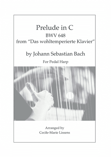 Prelude in C - Johann Sebastian Bach for Pedal harp