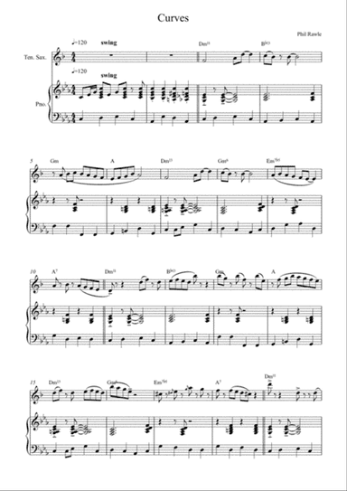 Curves - Tenor Sax solo