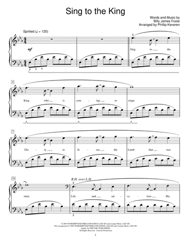 Sing To The King (arr. Phillip Keveren)