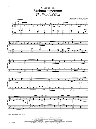Canticle on Verbum supernum (The Word of God)