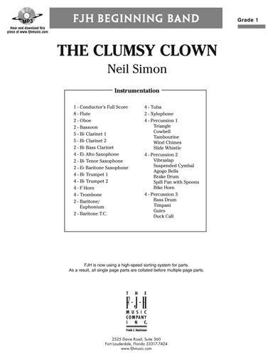 The Clumsy Clown: Score