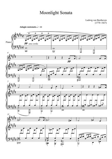 Beethoven - Moonlight Sonata (Violin Solo)