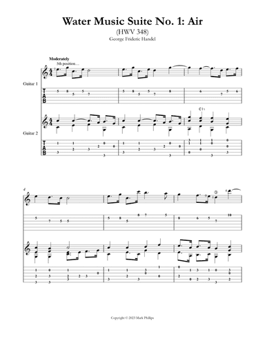 Water Music Suite No. 1: Air