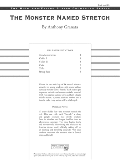 The Monster Named Stretch: Score