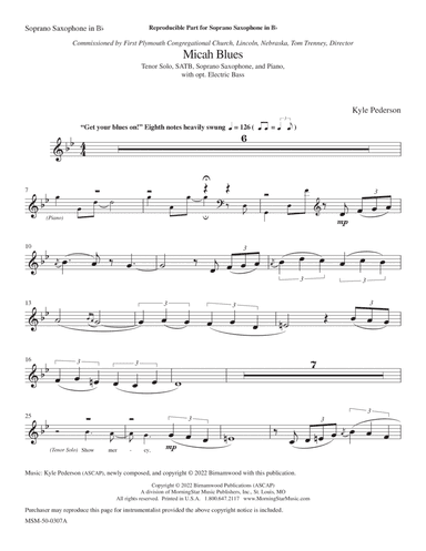 Micah Blues (Instrumental Parts)