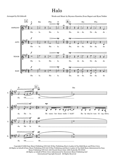 Halo (arr. Ed Aldcroft)