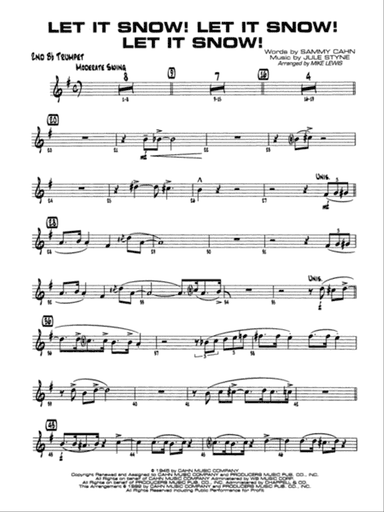 Let It Snow! Let It Snow! Let It Snow!: 2nd B-flat Trumpet