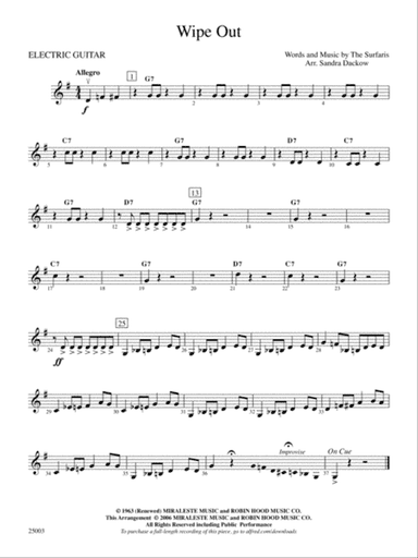 Wipe Out: Guitar
