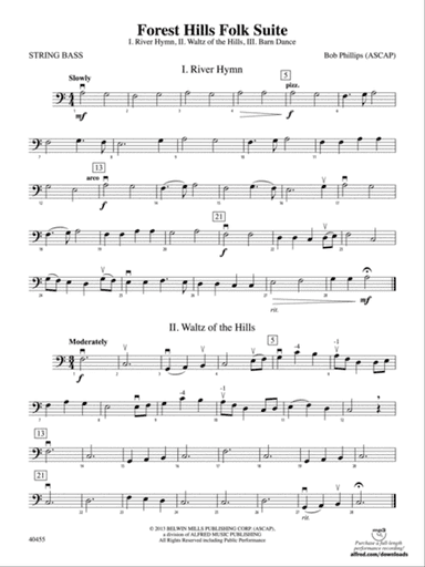 Forest Hills Folk Suite: String Bass