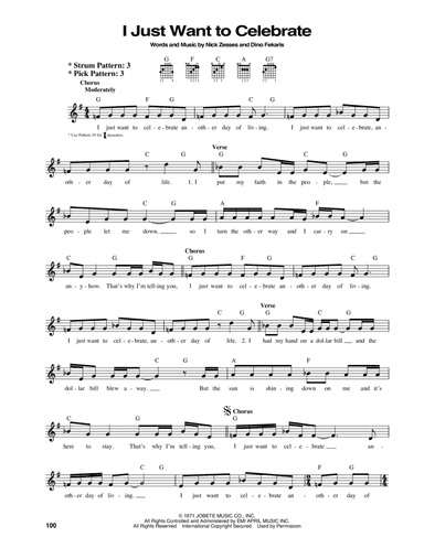 I Just Want To Celebrate