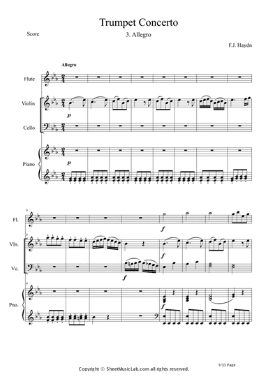 Trumpet Concerto 3. Allegro