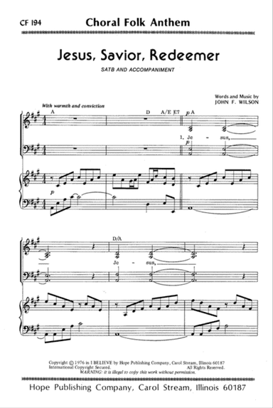 Jesus, Savior, Redeemer