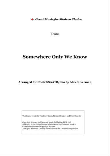 Somewhere Only We Know