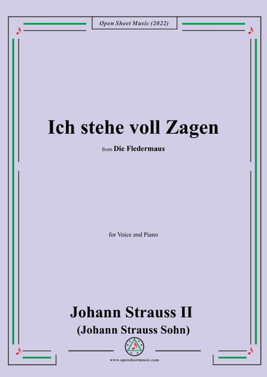Johann Strauss II-Ich stehe voll Zagen(No.15)