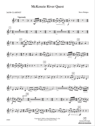 McKenzie River Quest: 3rd B-flat Clarinet