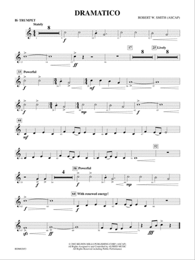 Dramatico: 1st B-flat Trumpet