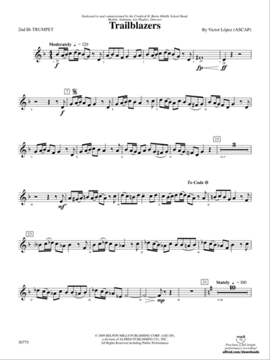 Trailblazers: 2nd B-flat Trumpet