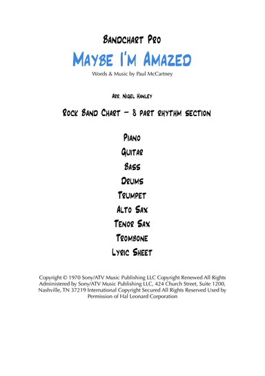 Maybe I'm Amazed