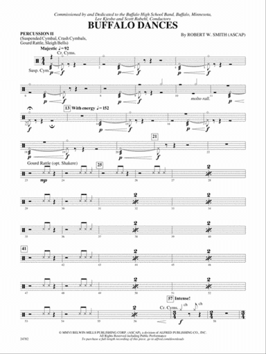 Buffalo Dances: 2nd Percussion